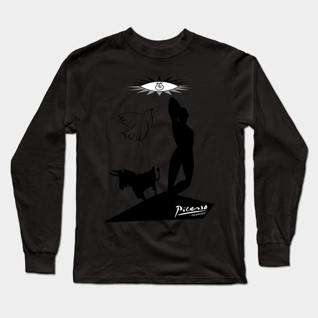 Picasso Long Sleeve T-Shirt by Pendientera